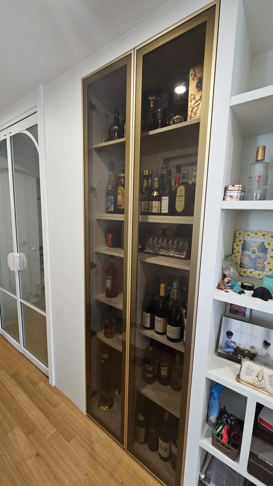 장식장/진열장유리문 인천 시공 후